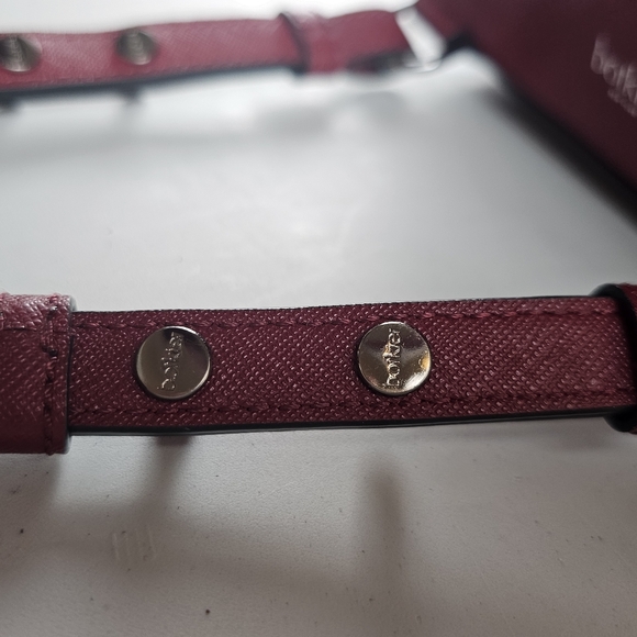 Botkier Cobble Hill Mini Backpack Shoulder Crossbody Handbag Bag Red Burgundy - Picture 5 of 12